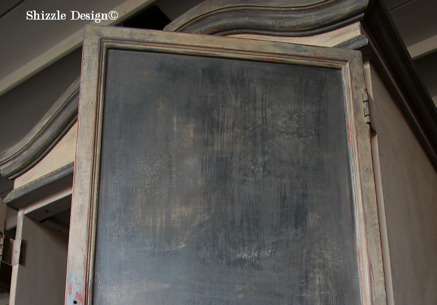 French Country Armoire Shizzle Design, ideas, purple, blue, furniture, chalk, clay, American Paint Company, Michigan 13