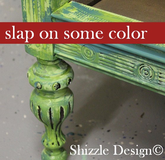 Fireworks Red Shizzle Design Paint Studio American Paint Company highboy blue green red chalk clay dresser best ideas tips layering 2